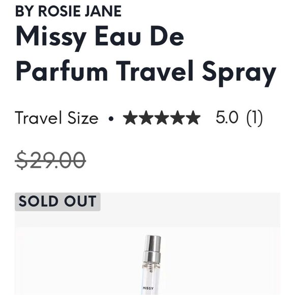 Missy By Rosie Jane Travel Size 10ml Spritz Summer Fragrance Msrp $29 NEW - Picture 5 of 15